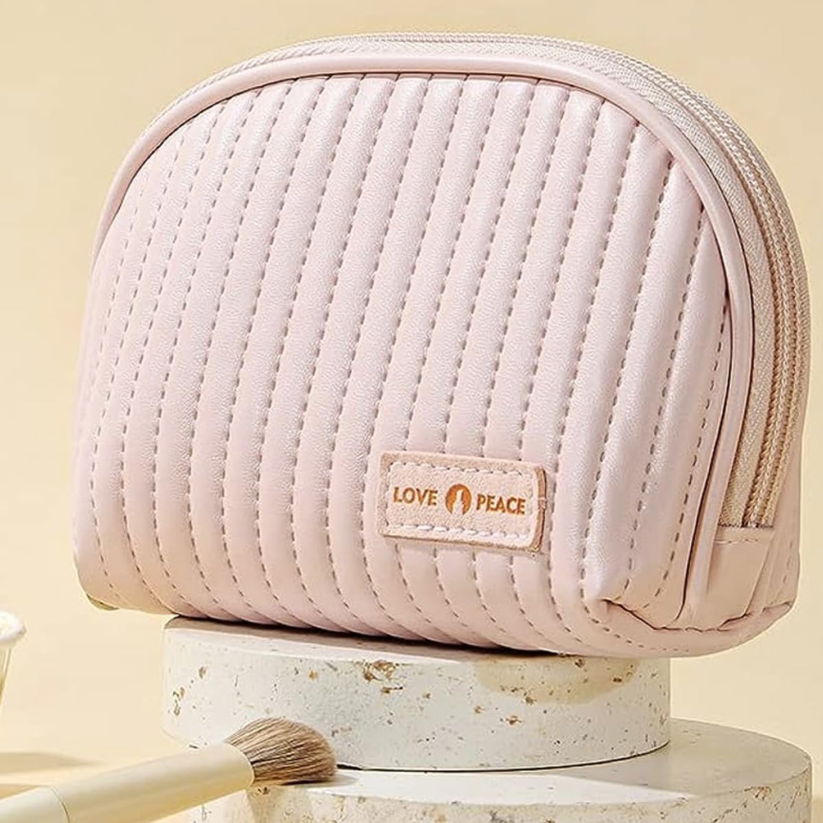 MAYCREATE Cute Makeup Bag, Small Cosmetic Bags for Women, PU Leather Waterproof Mini Make Up Bag Travel Essentials for Women, Portable Small Makeup Cosmetic Pouch MAYCREATE Cute Makeup Bag, Small Cosmetic Bags for Women, PU Leather Waterproof Mini Make Up Bag Travel Essentials for Women, Portable Small Makeup Cosmetic Pouch